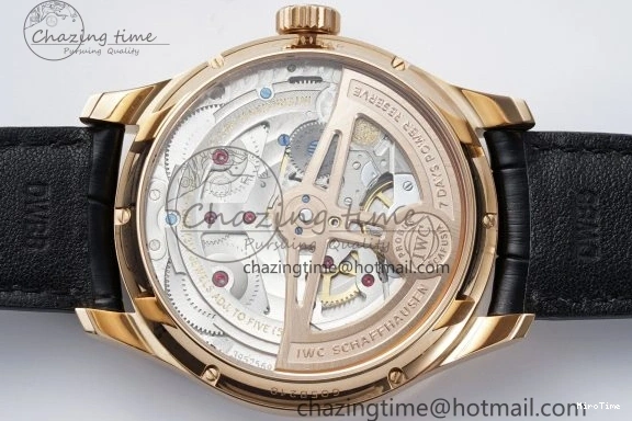 MIROTIME 1222 Portugieser Perpetual Calendar RG 5033 APSF 1:1 Best Edition White Dial on Black Leather Strap A52610 Clone TechFriendly 7043